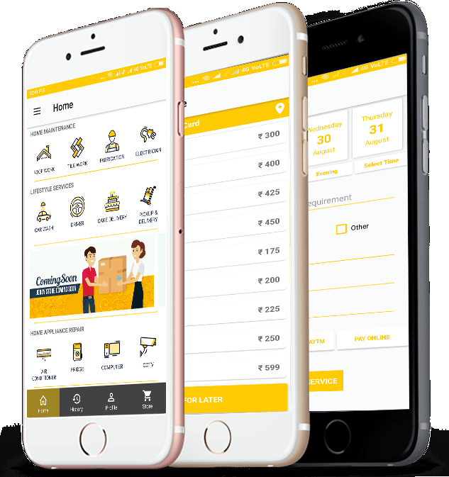 joboy-how-it-work Beauty Plus mobile app is available on Android and iOS platform with all service features like on-demand and scheduled service booking, rate chart, online shopping, city specific services for Kochi, Thiruvananthapuram, Thrissur, Bangalore, Kozhikode, Chennai, Mumbai and Delhi.
